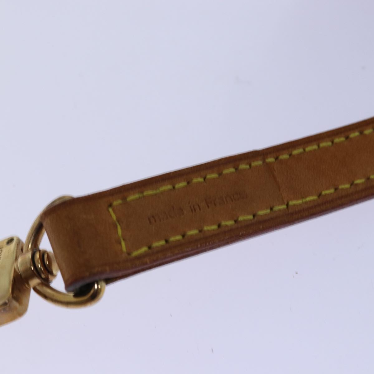 LOUIS VUITTON Shoulder Strap Leather 35.8"" Beige LV am6281