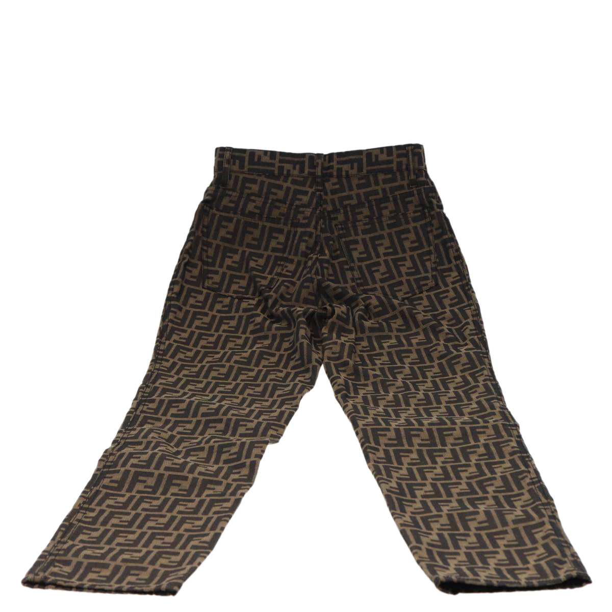 Luxury Fendi Zucca Canvas Pants Black Brownam6300