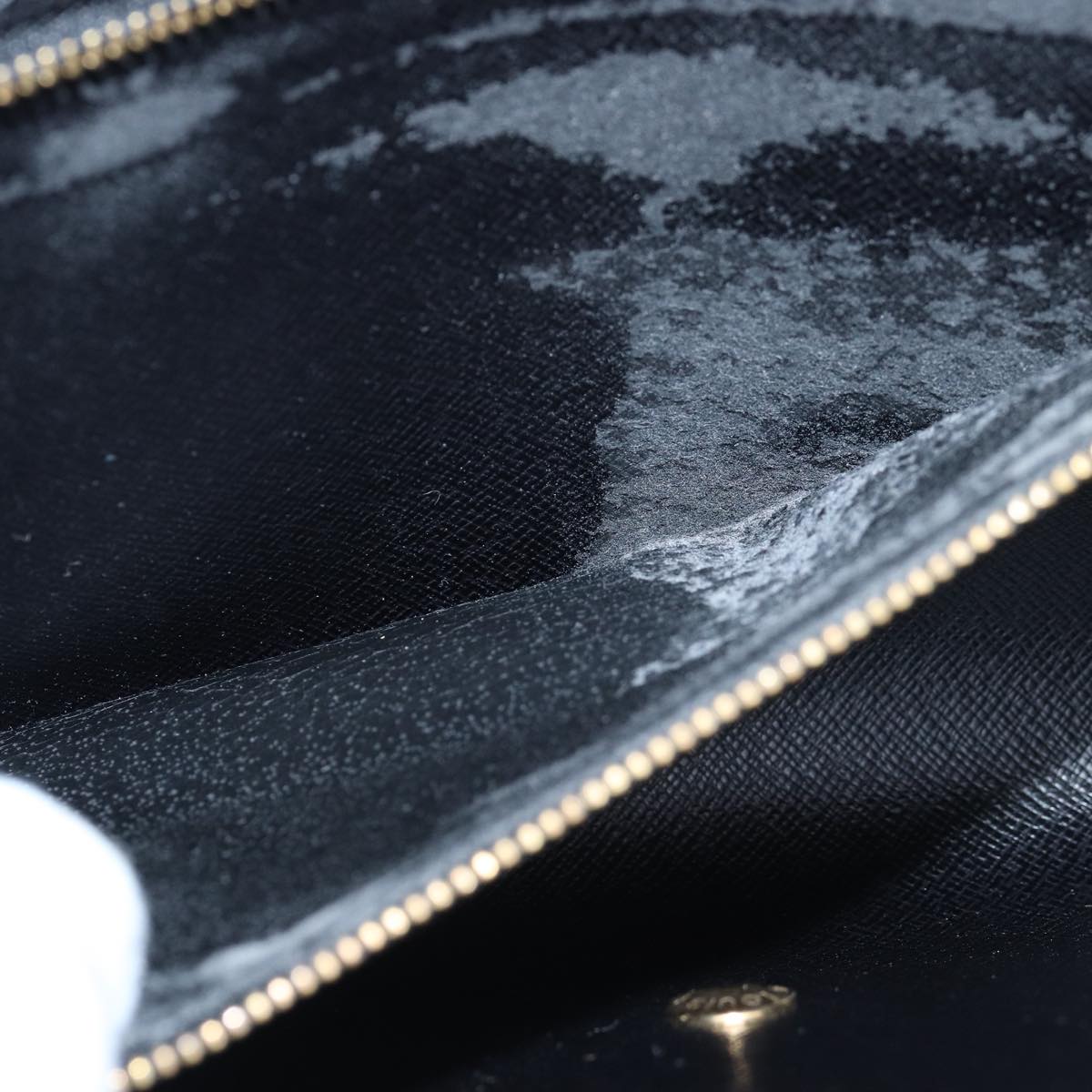 LOUIS VUITTON Epi Art Deco Clutch Bag Black M52632 LV am6314