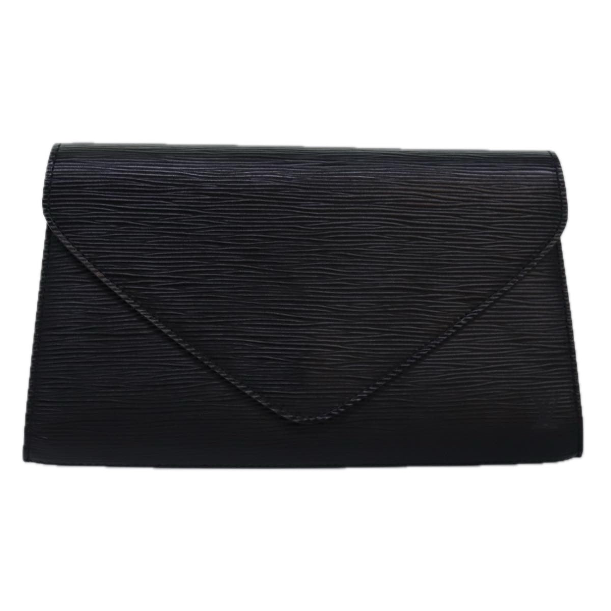 LOUIS VUITTON Epi Art Deco Clutch Bag Black M52632 LV am6314