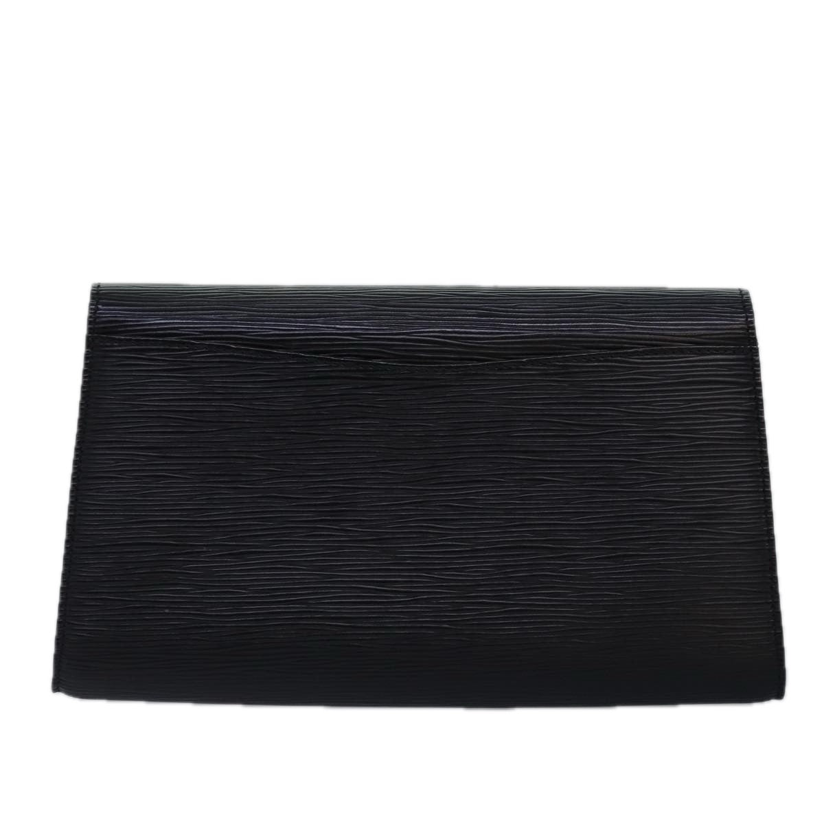 LOUIS VUITTON Epi Art Deco Clutch Bag Black M52632 LV am6314