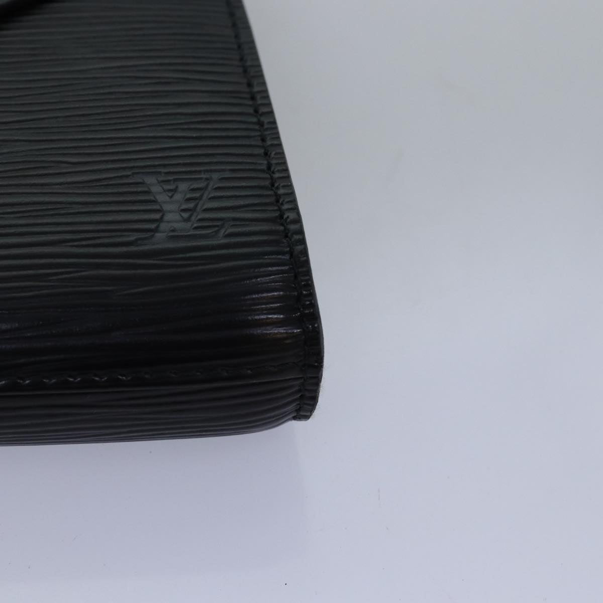 LOUIS VUITTON Epi Art Deco Clutch Bag Black M52632 LV am6314