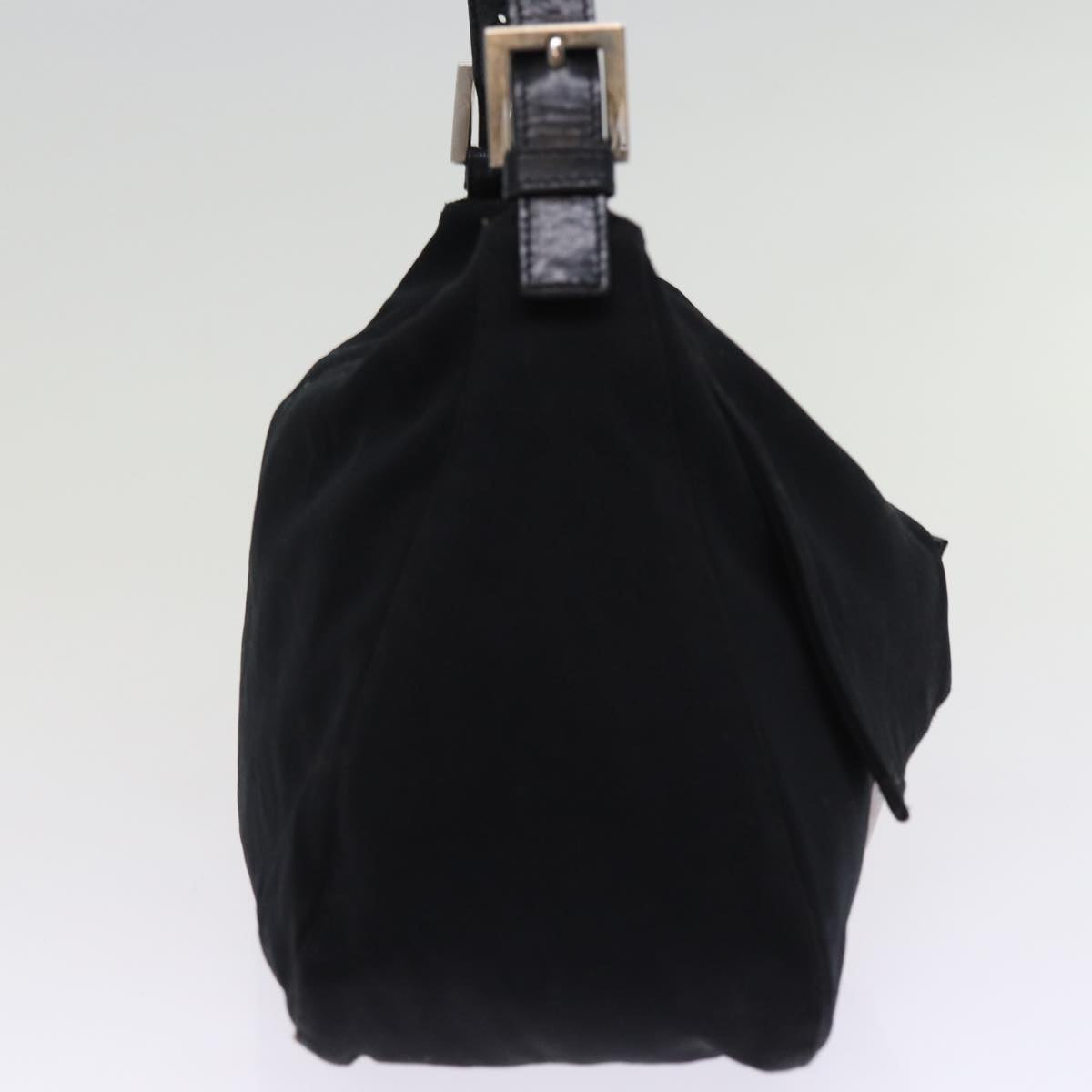 Luxury Fendi Mamma Baguette Shoulder Bag Nylon Blackam6317