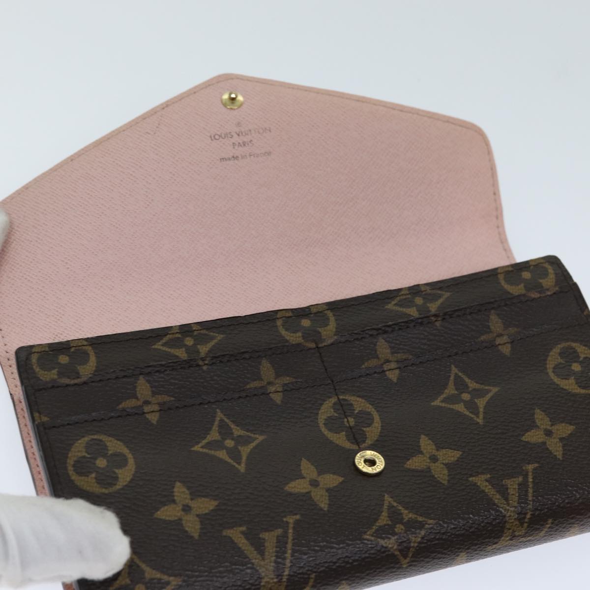 LOUIS VUITTON Monogram Portefeuille Sarah Rose Valerine M62235 LV am6324