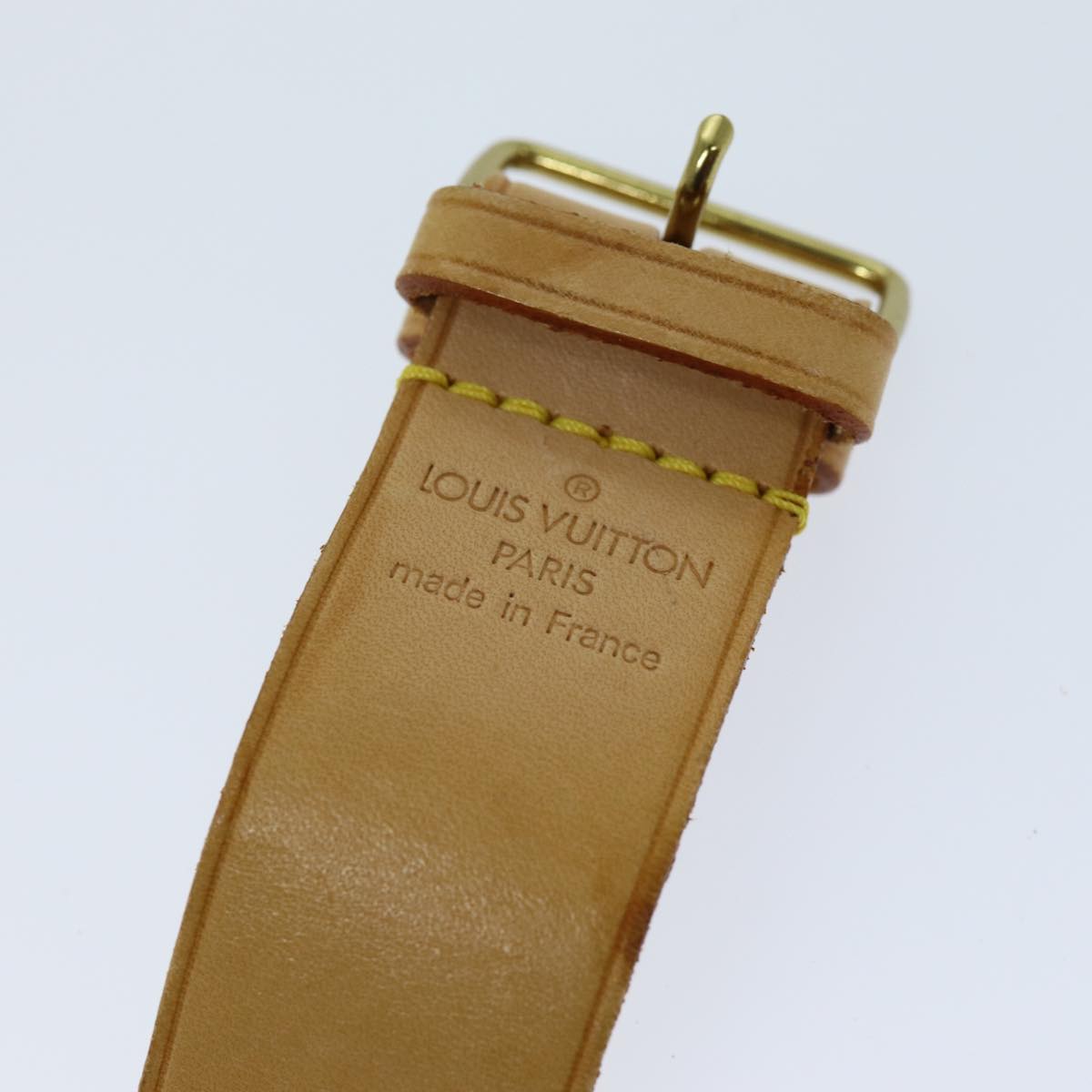 LOUIS VUITTON Powanie Shoulder Strap Leather 2Set Beige LV am6383