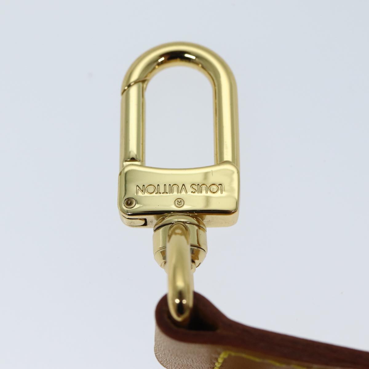 LOUIS VUITTON Powanie Shoulder Strap Leather 2Set Beige LV am6383