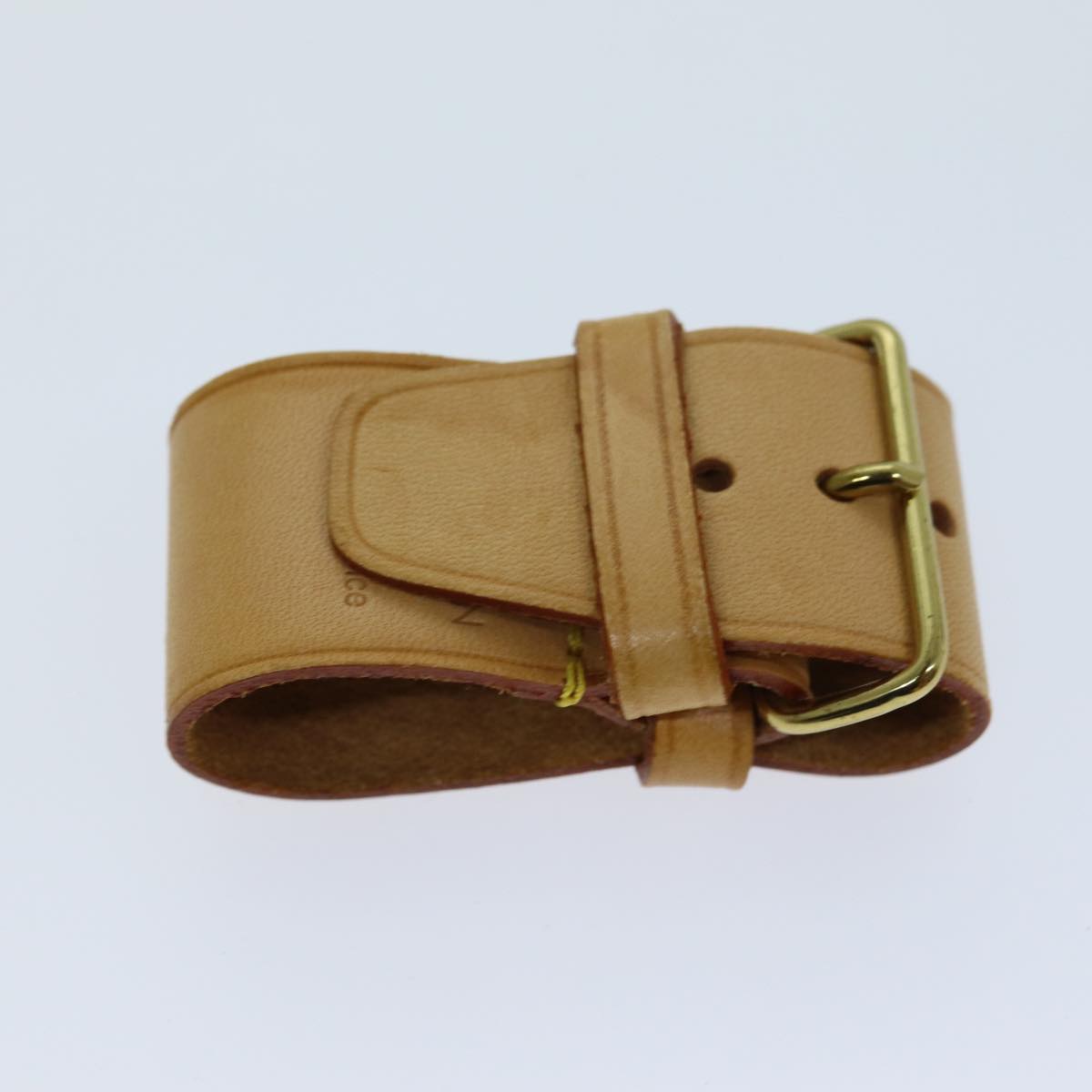 LOUIS VUITTON Powanie Shoulder Strap Leather 2Set Beige LV am6383