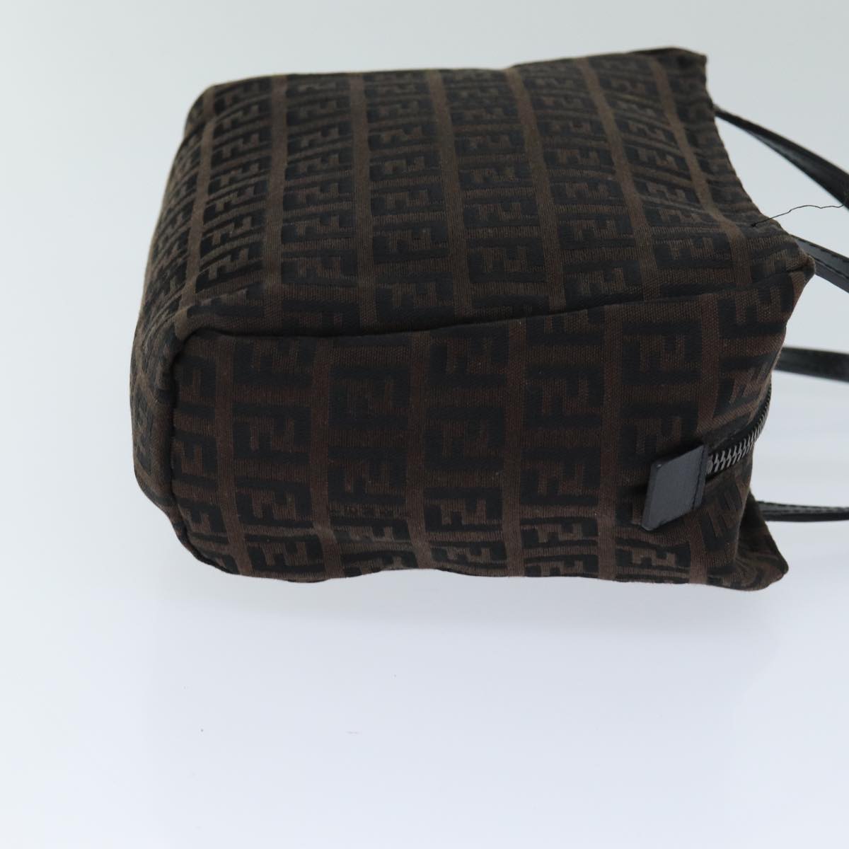 Luxury Fendi Zucchino Canvas Hand Bag Brownam6419
