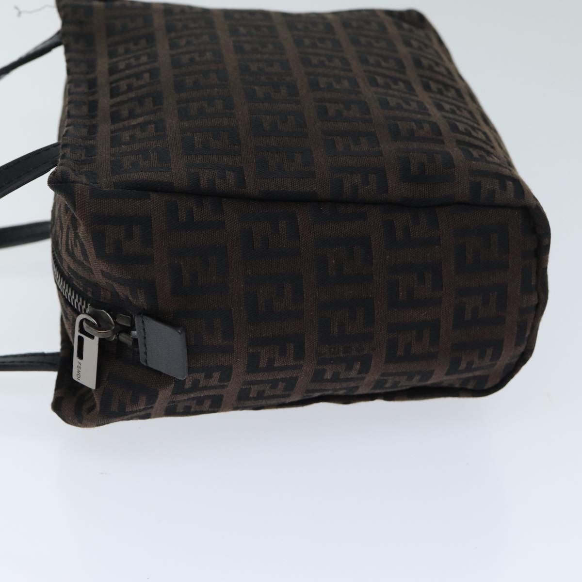 Luxury Fendi Zucchino Canvas Hand Bag Brownam6419