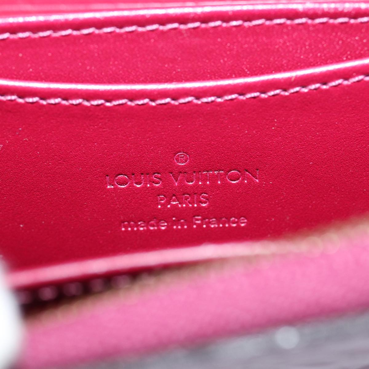LOUIS VUITTON Monogram Vernis Zippy Coin Purse Wallet Purple M91534 am6485