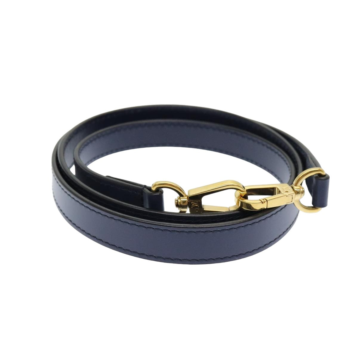 LOUIS VUITTON Shoulder Strap Leather 41.7"" Navy LV am6550