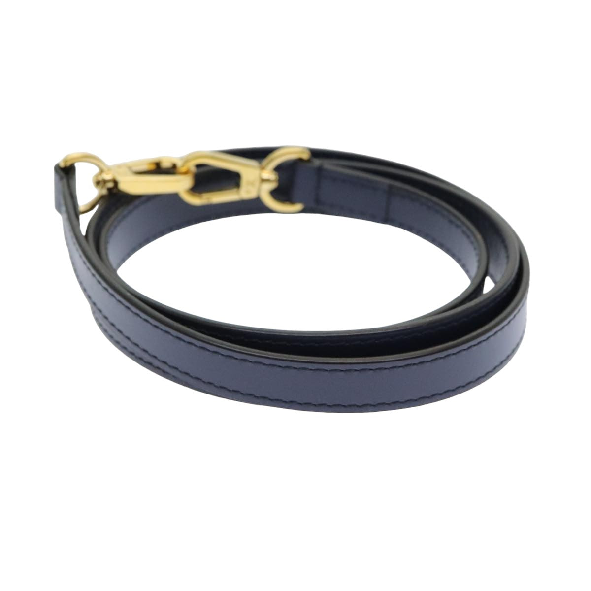 LOUIS VUITTON Shoulder Strap Leather 41.7"" Navy LV am6550