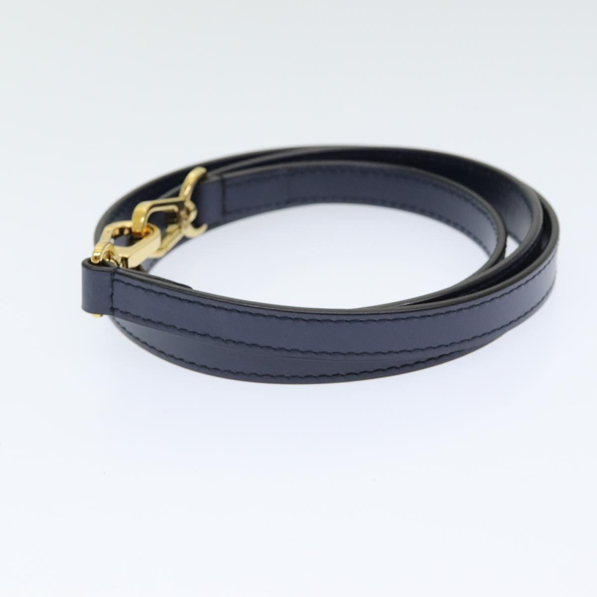 LOUIS VUITTON Shoulder Strap Leather 41.7"" Navy LV am6550