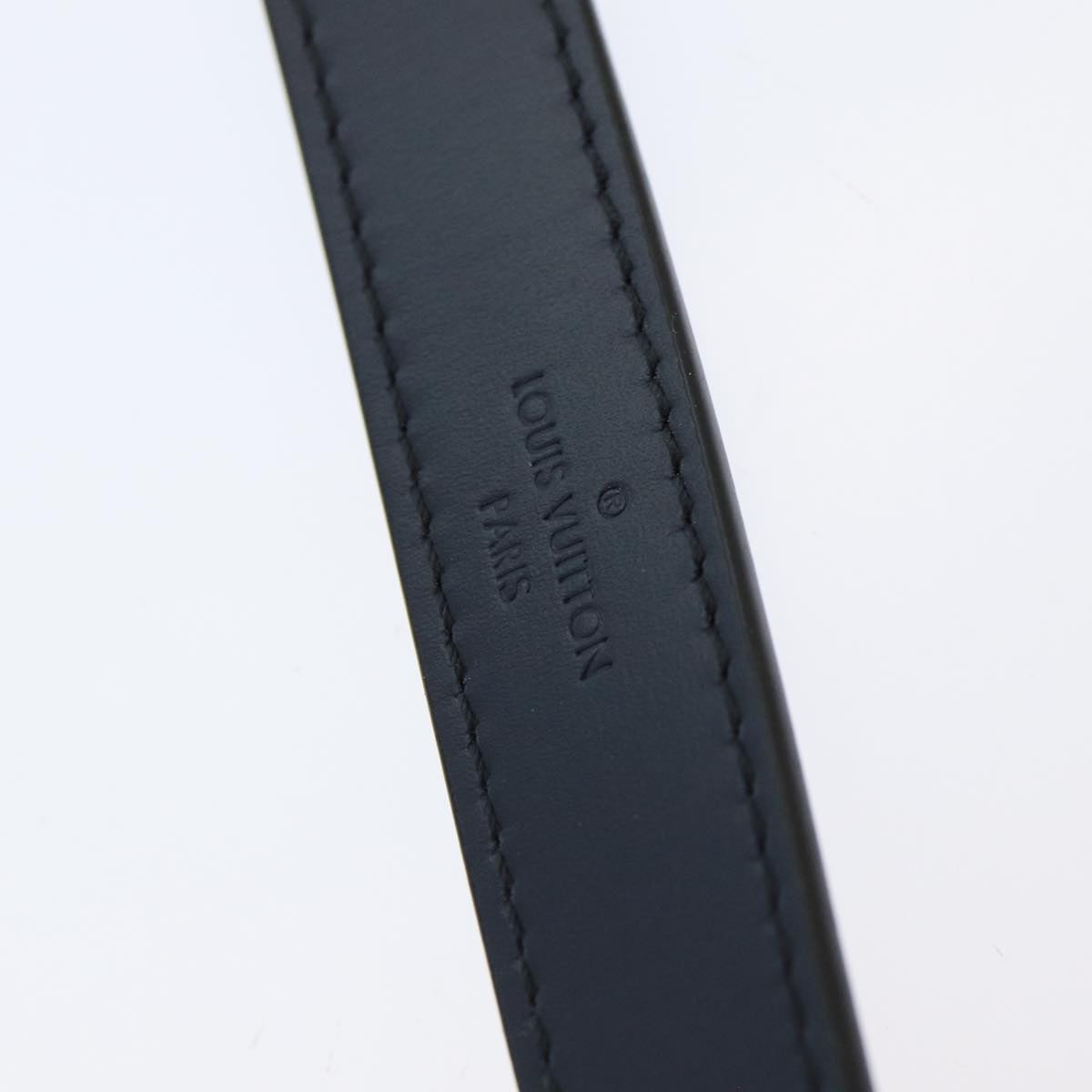 LOUIS VUITTON Shoulder Strap Leather 41.7"" Navy LV am6550