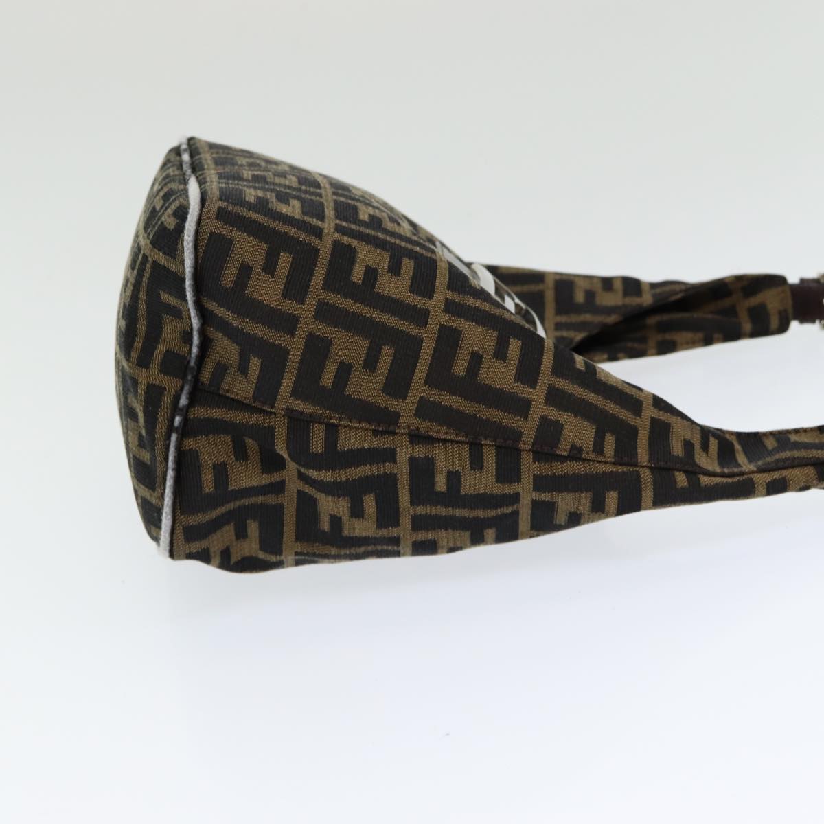 Luxury Fendi Zucca Canvas Mamma Baguette Shoulder Bag Brown Blackam6561