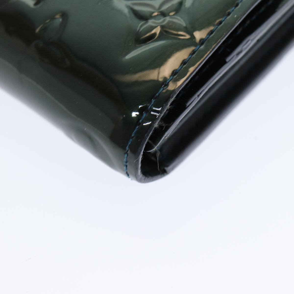 LOUIS VUITTON Vernis Portefeiulle Sarah Long Wallet Bluenuit M93667 am6574