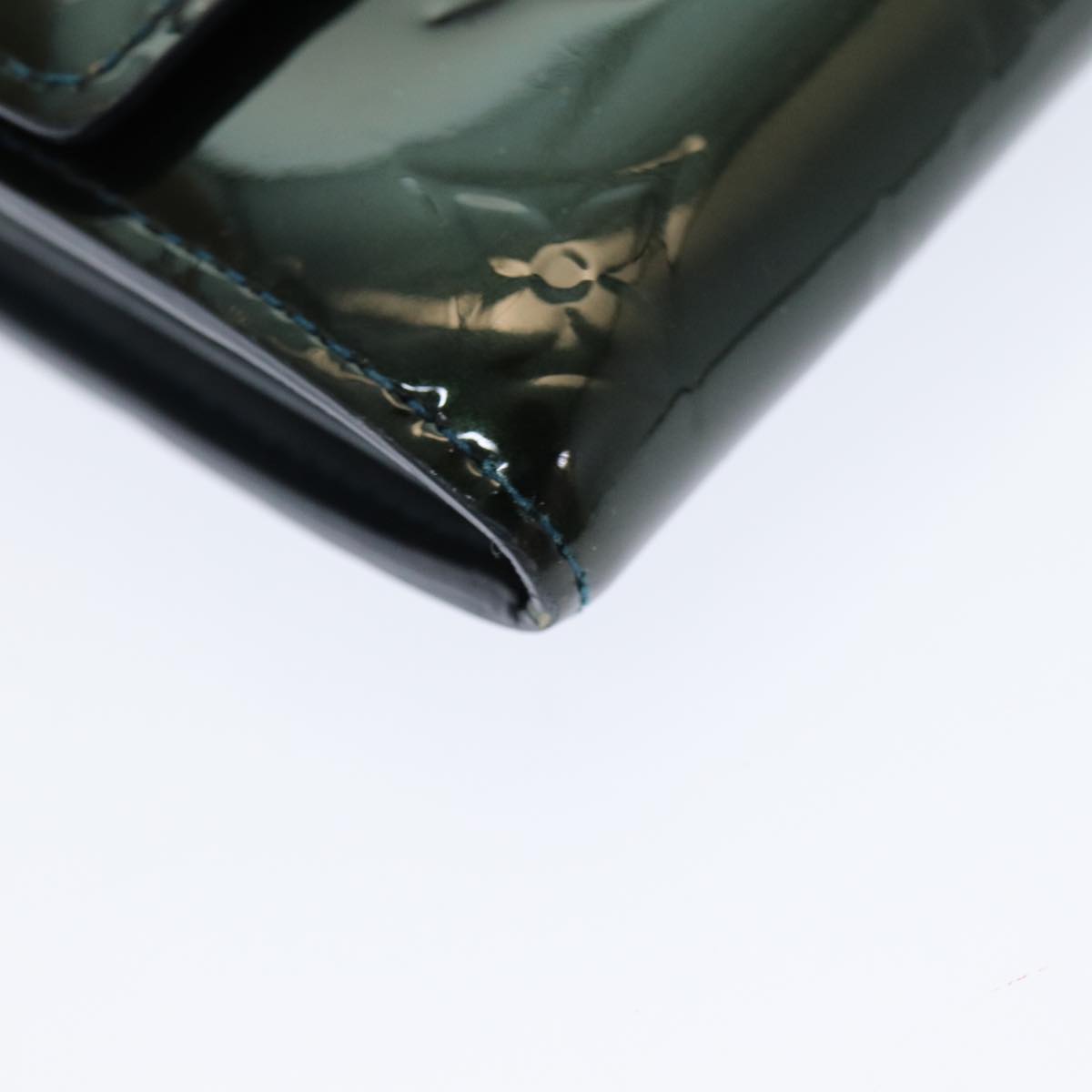 LOUIS VUITTON Vernis Portefeiulle Sarah Long Wallet Bluenuit M93667 am6574