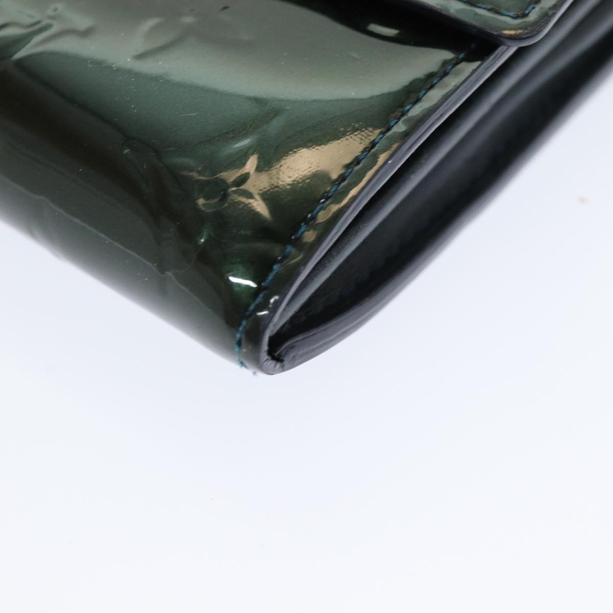 LOUIS VUITTON Vernis Portefeiulle Sarah Long Wallet Bluenuit M93667 am6574
