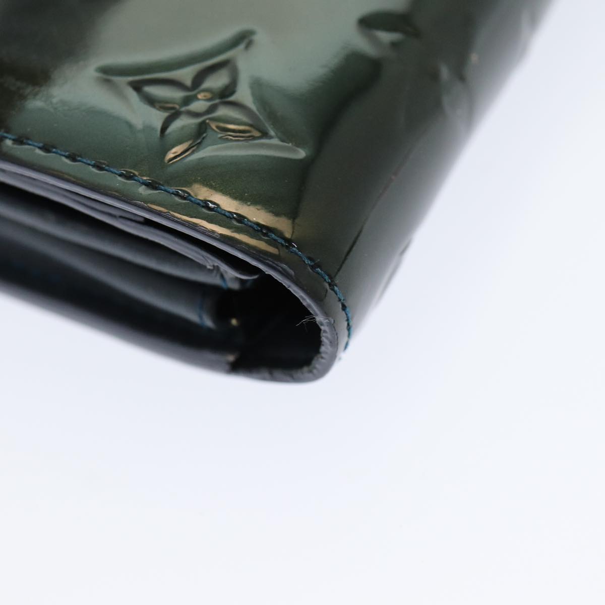 LOUIS VUITTON Vernis Portefeiulle Sarah Long Wallet Bluenuit M93667 am6574
