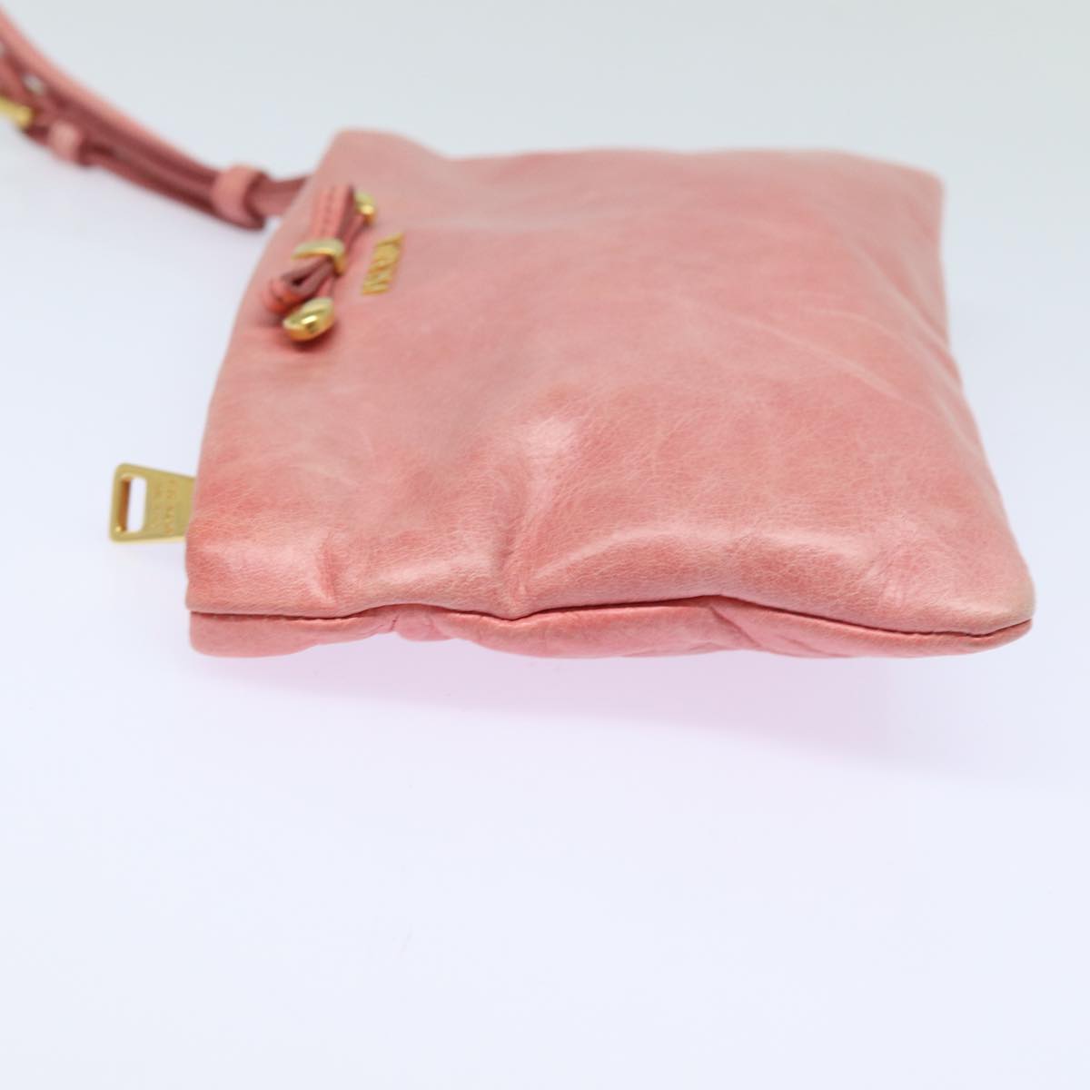 Luxury Prada Pouch Leather Pink  am6580