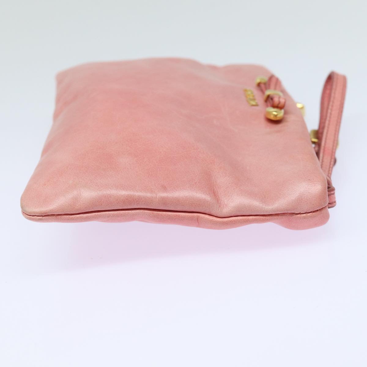 Luxury Prada Pouch Leather Pink  am6580