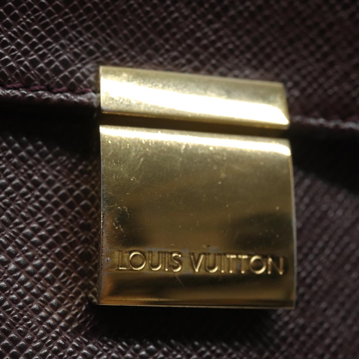 LOUIS VUITTON Taiga Serviette Tobol Business Bag Acajou LV am6599