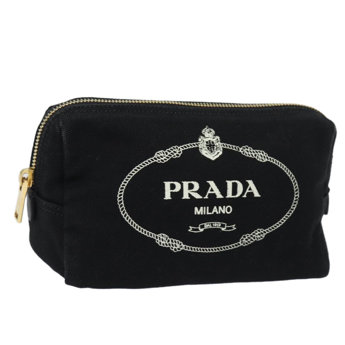 Luxury Prada Pouch Canvas Black  am6620