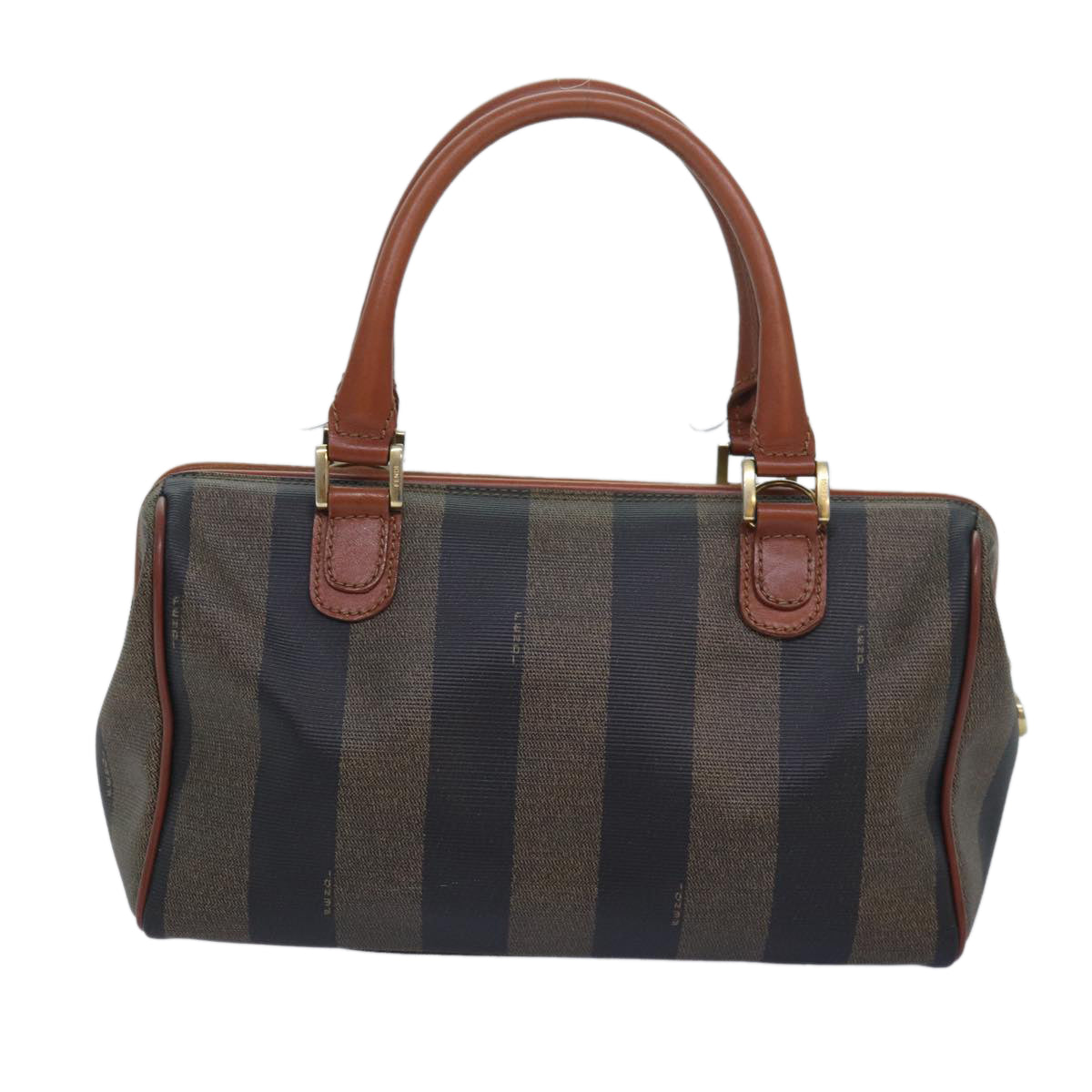 Luxury Fendi Pecan Canvas Hand Bag Coated Canvas Brown Khakiam6676