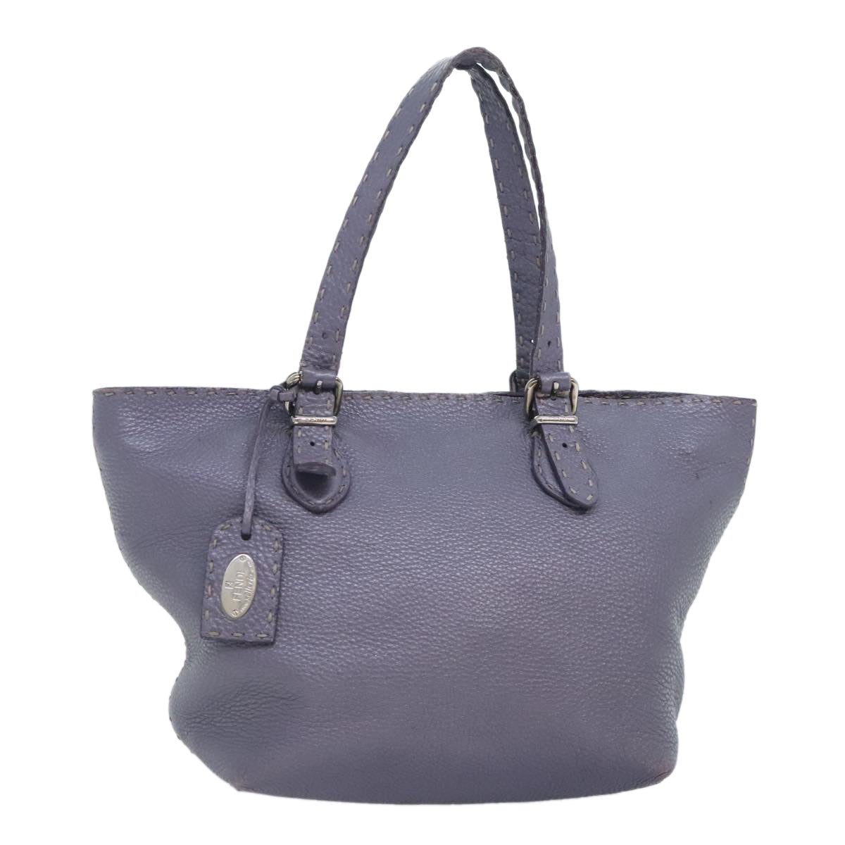 Luxury Fendi Celeria Tote Bag Leather Purpleam6831