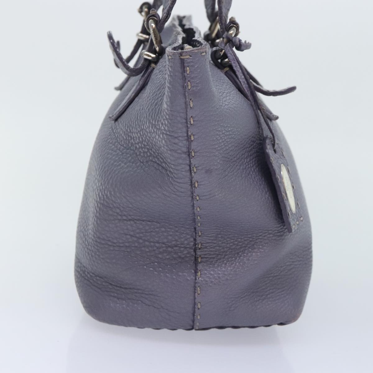 Luxury Fendi Celeria Tote Bag Leather Purpleam6831