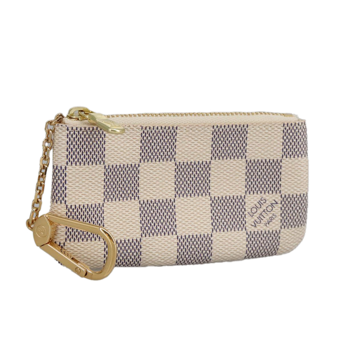 LOUIS VUITTON Damier Azur Pochette Cles Coin Purse N62659 LV am7111