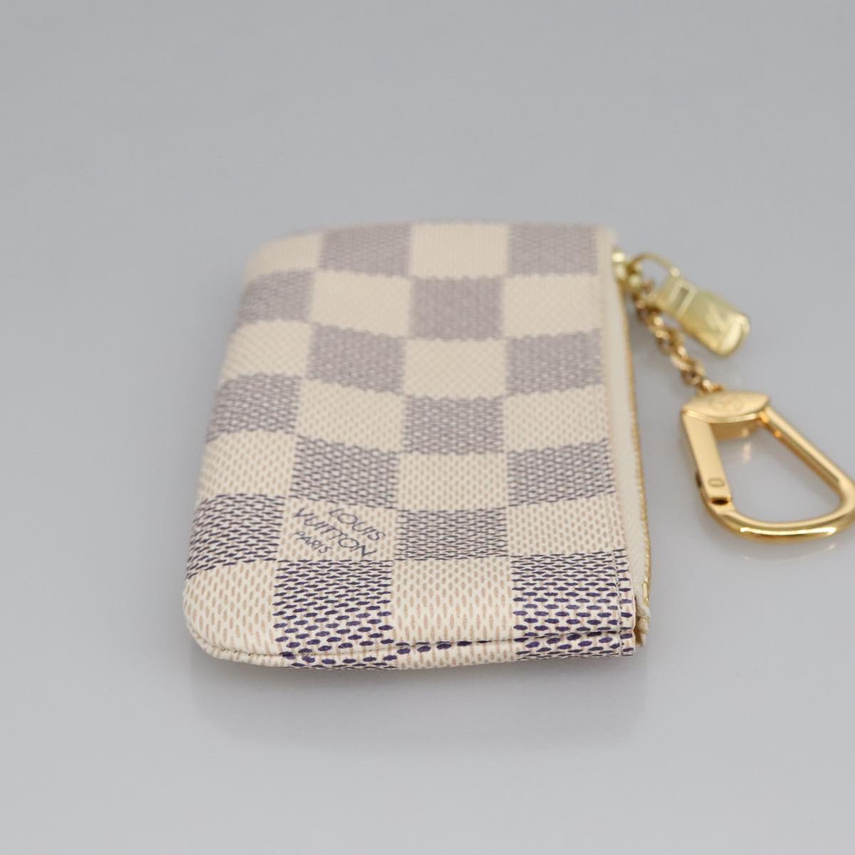 LOUIS VUITTON Damier Azur Pochette Cles Coin Purse N62659 LV am7111