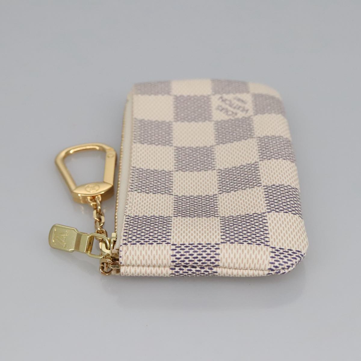 LOUIS VUITTON Damier Azur Pochette Cles Coin Purse N62659 LV am7111