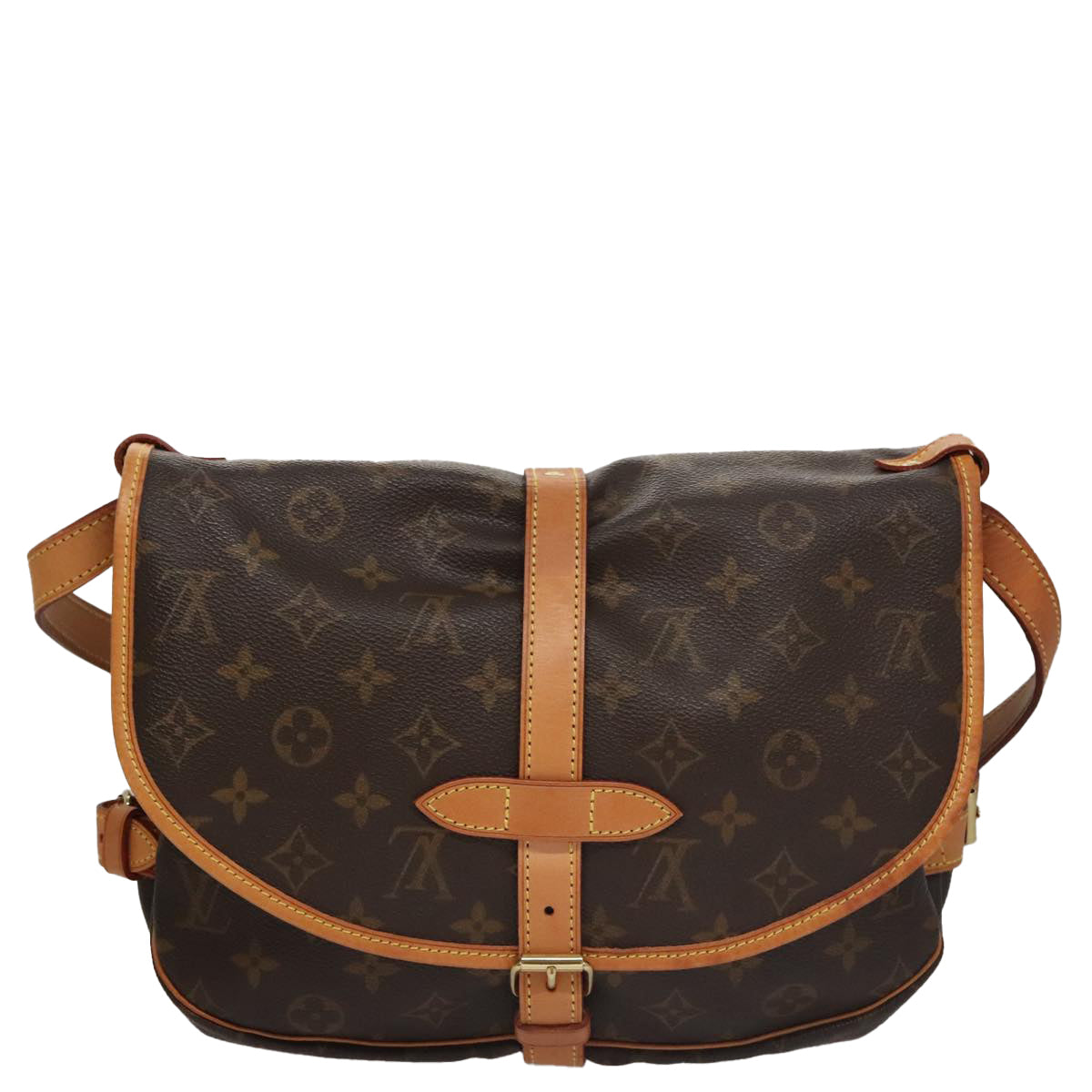 LOUIS VUITTON Monogram Saumur 30 Shoulder Bag M42256 LV am7472