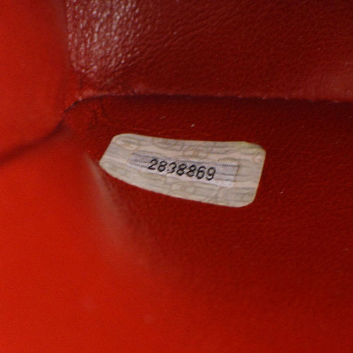 CHANEL★ 1991-1994 Red Caviar Skin Vertical Classic Square Flap Mini ao11085