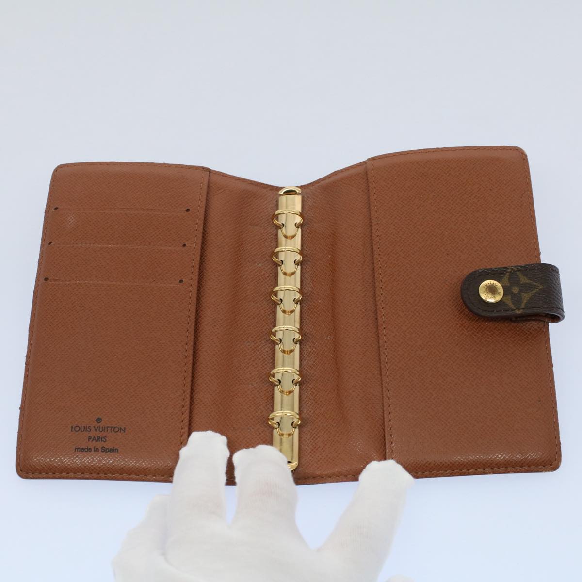 LOUIS VUITTON Monogram Agenda PM Day Planner Cover R20005 LV ar10134B