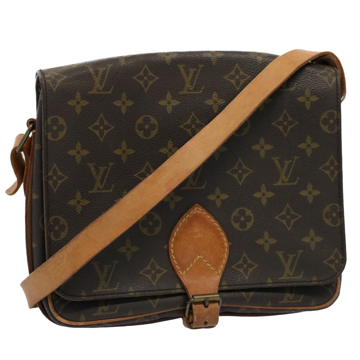 LOUIS VUITTON Monogram Cartouchiere GM Shoulder Bag M51252 LV ar10161B