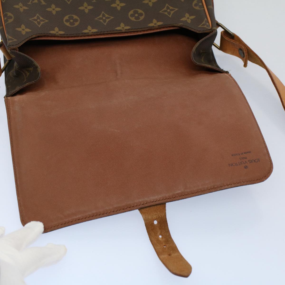 LOUIS VUITTON Monogram Cartouchiere GM Shoulder Bag M51252 LV ar10161B