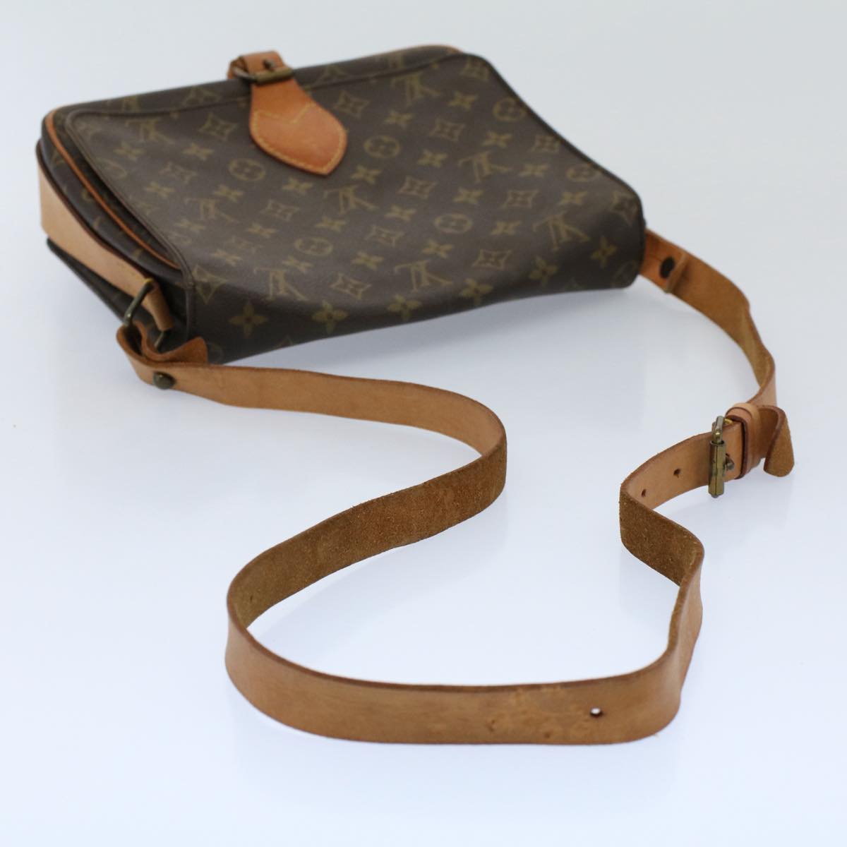 LOUIS VUITTON Monogram Cartouchiere GM Shoulder Bag M51252 LV ar10161B