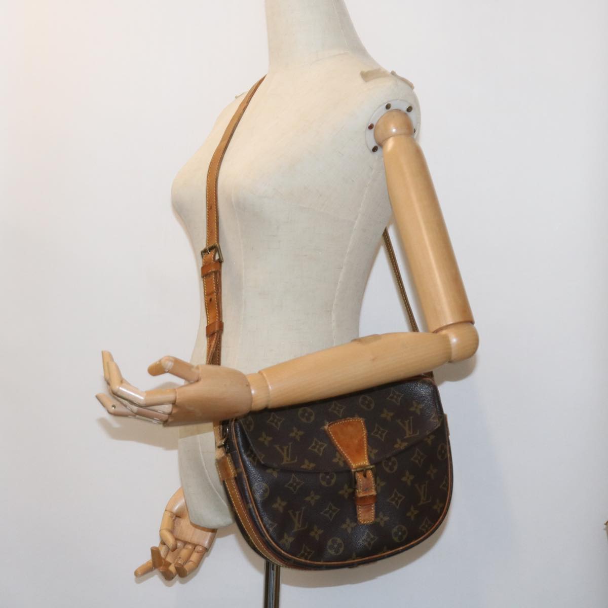 LOUIS VUITTON Monogram Jeune Fille GM Shoulder Bag M51225 LV ar10199