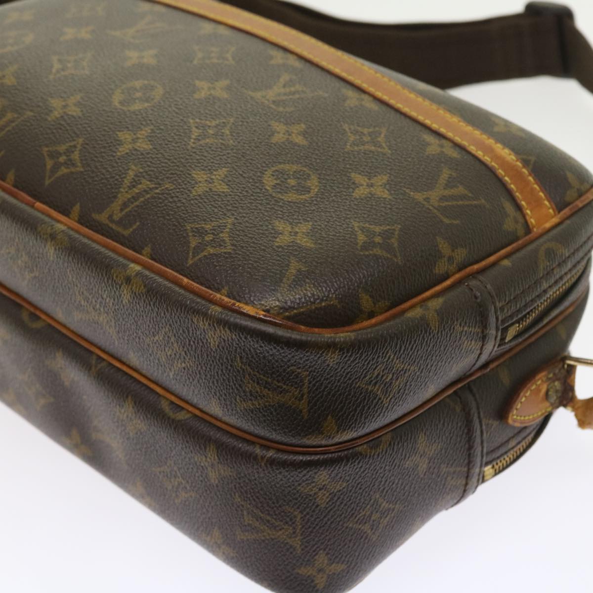 LOUIS VUITTON Monogram Reporter PM Shoulder Bag M45254 LV ar10208