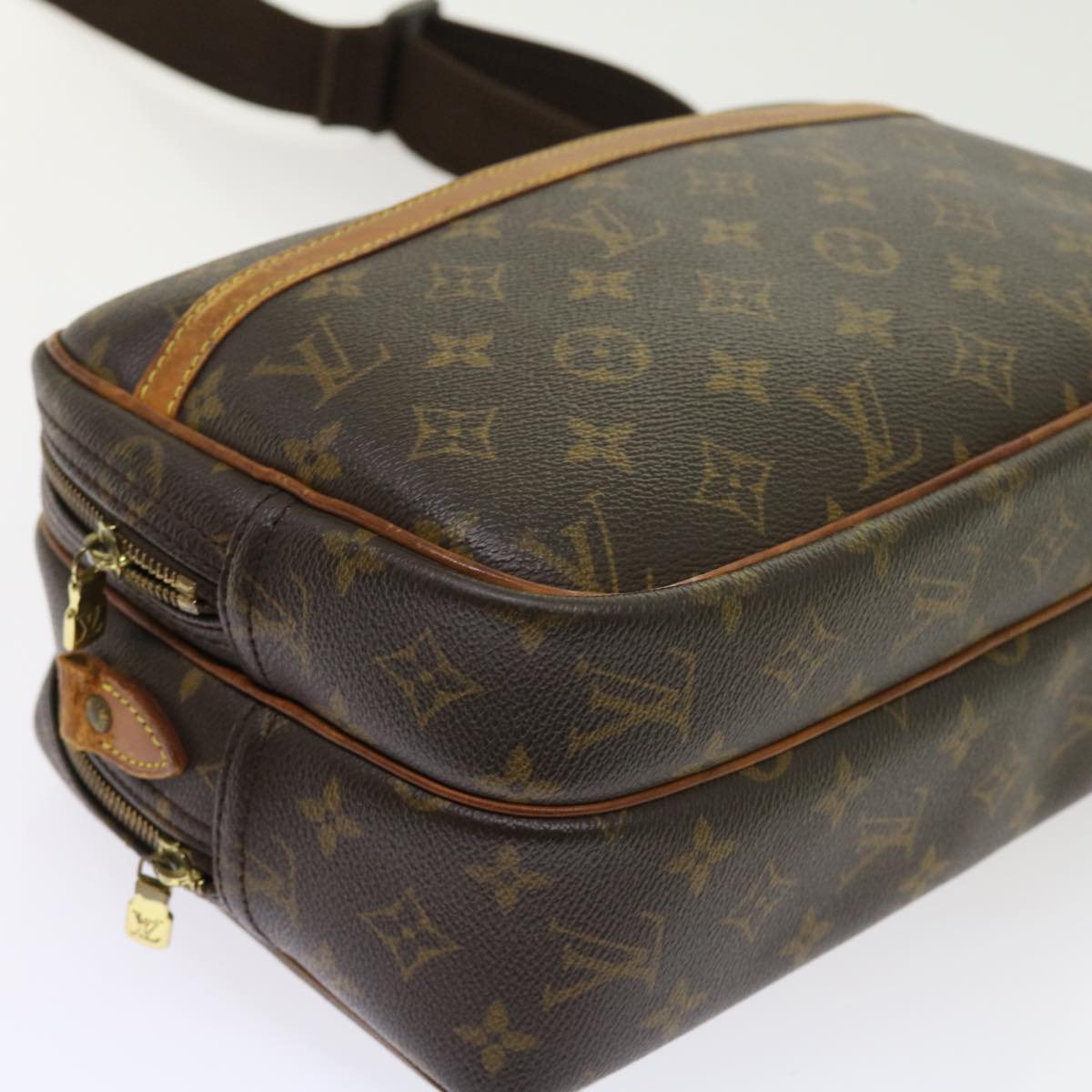 LOUIS VUITTON Monogram Reporter PM Shoulder Bag M45254 LV ar10208
