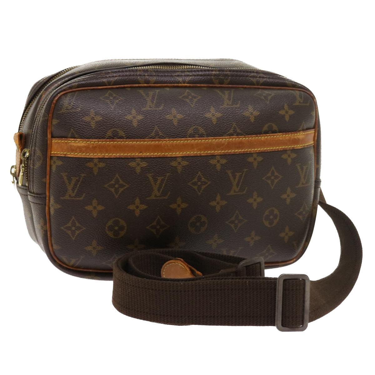 LOUIS VUITTON Monogram Reporter PM Shoulder Bag M45254 LV ar10208