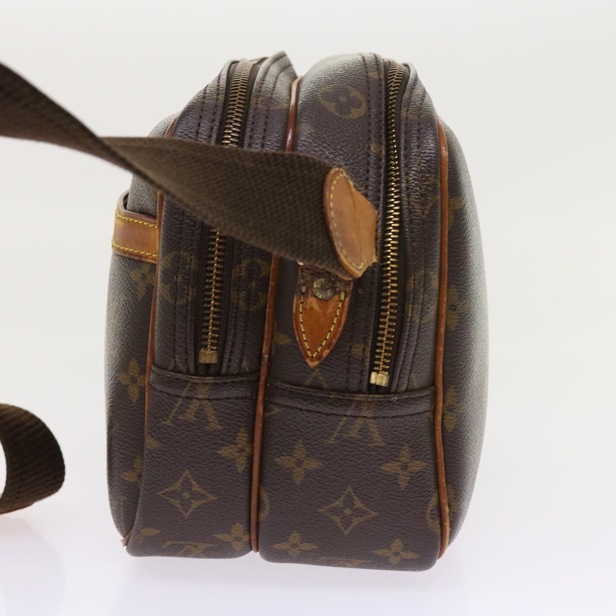 LOUIS VUITTON Monogram Reporter PM Shoulder Bag M45254 LV ar10208