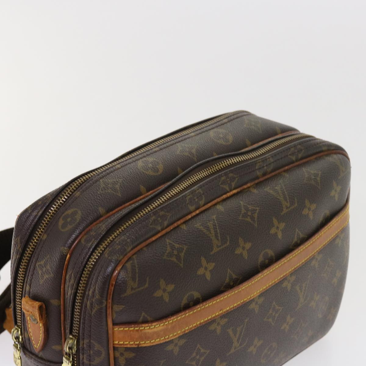 LOUIS VUITTON Monogram Reporter PM Shoulder Bag M45254 LV ar10208