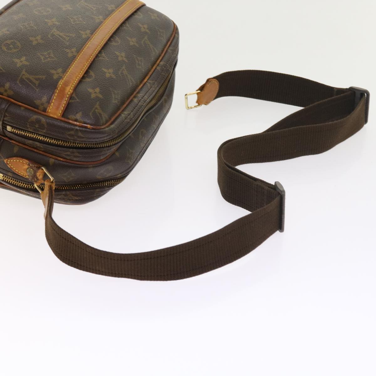 LOUIS VUITTON Monogram Reporter PM Shoulder Bag M45254 LV ar10208