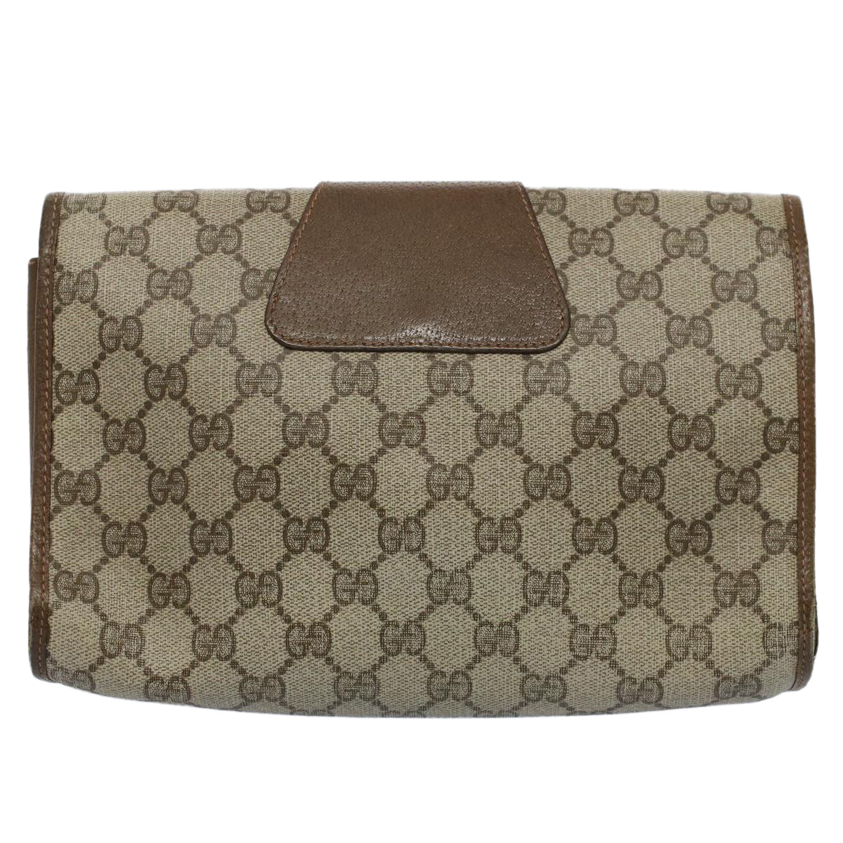Luxury Gucci GG Canvas Web Sherry Line Clutch Bag Beige Red 89.01.030  ar10211