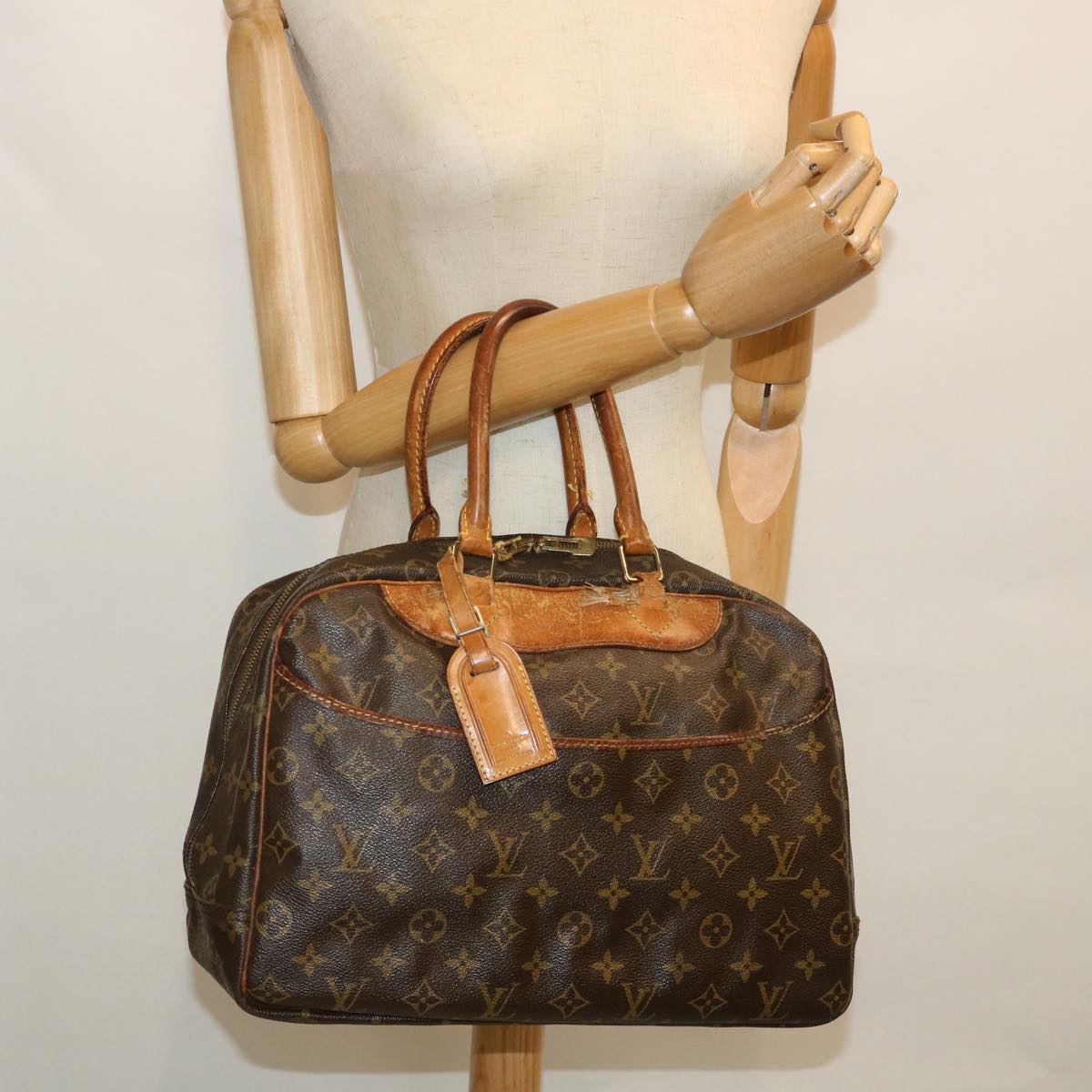 LOUIS VUITTON Monogram Deauville Hand Bag M47270 LV ar10214
