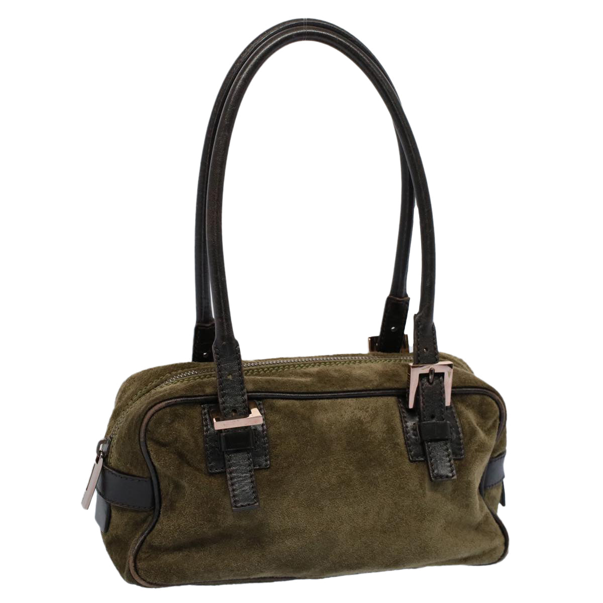 Luxury FendiShoulder Bag Suede Khakiar10279
