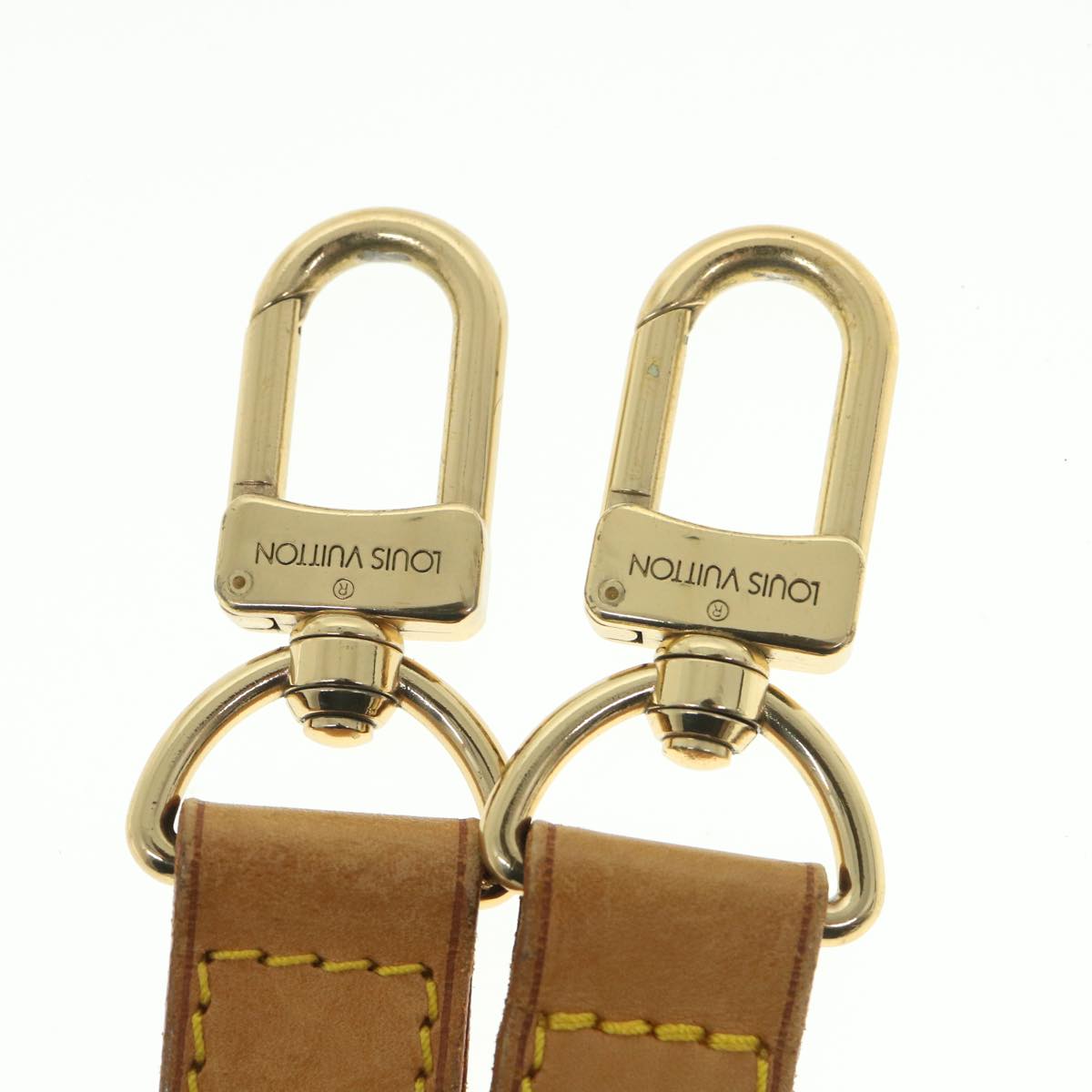 LOUIS VUITTON Adjustable Shoulder Strap Leather 37""-44.1"" Beige ar10292